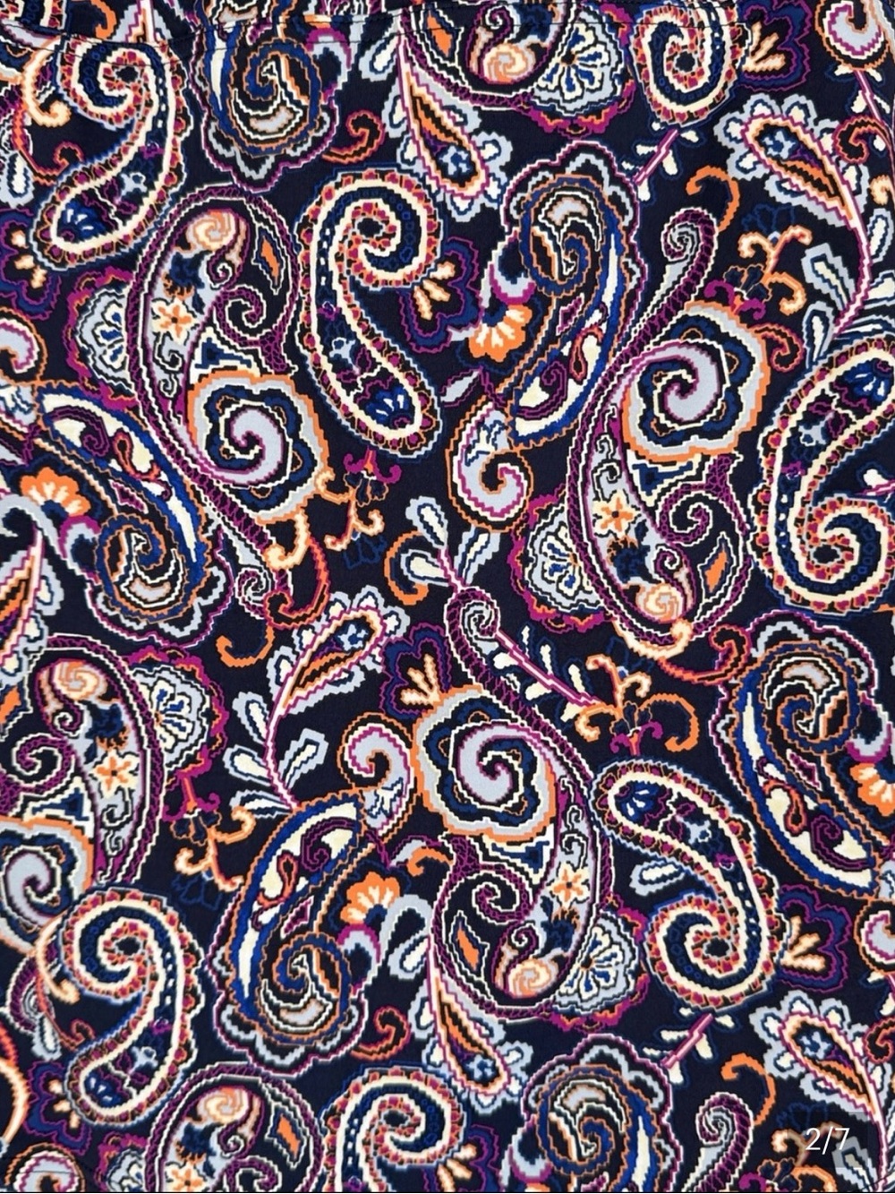 Lands End Women's Paisley Print Swim Skirt 14 long - Picture 2 of 5